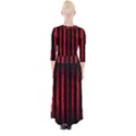 Red lines Quarter Sleeve Wrap Maxi Dress View2