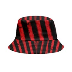 Red Lines Inside Out Bucket Hat by goljakoff