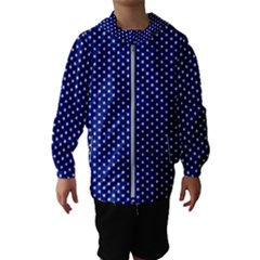 Stars Blue Ink Kids  Hooded Windbreaker by goljakoff