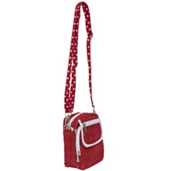 Stars Red Ink Shoulder Strap Belt Bag by goljakoff