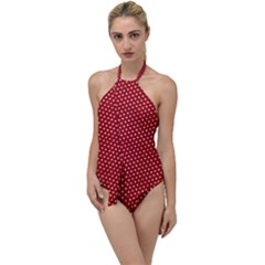 Stars Red Ink Go With The Flow One Piece Swimsuit by goljakoff