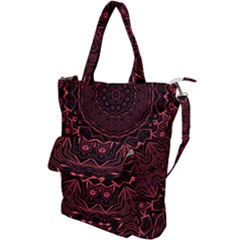 Burgundy Shoulder Tote Bag by LW323