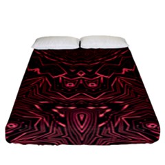 Pink & Black Fitted Sheet (king Size) by LW323