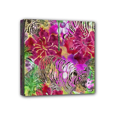 Jungle Love Mini Canvas 4  X 4  (stretched) by PollyParadise