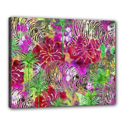 Jungle Love Canvas 20  X 16  (stretched) by PollyParadise