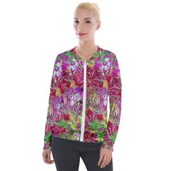 Jungle Love Velvet Zip Up Jacket