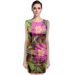Jungle Floral Classic Sleeveless Midi Dress