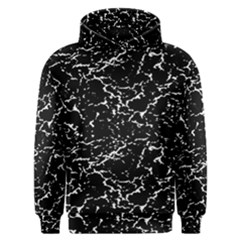 Black And White Grunge Abstract Print Men s Overhead Hoodie by dflcprintsclothing