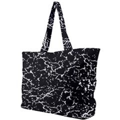 Black And White Grunge Abstract Print Simple Shoulder Bag by dflcprintsclothing