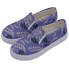 Folk floral pattern. Abstract flowers surface design. Seamless pattern Kids  Canvas Slip Ons