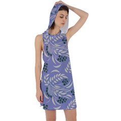 Folk floral pattern. Abstract flowers surface design. Seamless pattern Racer Back Hoodie Dress