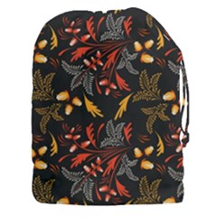 Folk Floral Pattern  Abstract Flowers Surface Design  Seamless Pattern Drawstring Pouch (3xl) by Eskimos