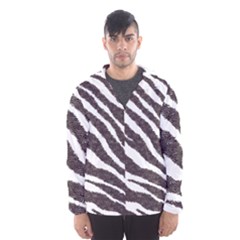 Zebra Men s Hooded Windbreaker by PollyParadise