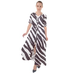 Zebra Waist Tie Boho Maxi Dress by PollyParadise