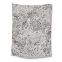 Silver Abstract Grunge Texture Print Medium Tapestry