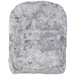 Silver Abstract Grunge Texture Print Full Print Backpack
