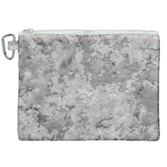 Silver Abstract Grunge Texture Print Canvas Cosmetic Bag (xxl) by dflcprintsclothing
