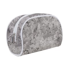Silver Abstract Grunge Texture Print Make Up Case (Small)
