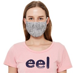 Silver Abstract Grunge Texture Print Cloth Face Mask (Adult)