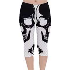 Bad 2 The Bone Velvet Capri Leggings  by MrsTheDON