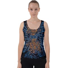 Fractal Galaxy Velvet Tank Top by MRNStudios