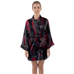 Gates Of Hell Long Sleeve Satin Kimono by MRNStudios