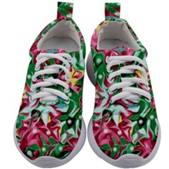 Floral-diamonte Kids Athletic Shoes by PollyParadise
