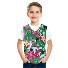 Floral-abstract Kids  Basketball Tank Top