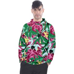 Floral-abstract Men s Pullover Hoodie by PollyParadise