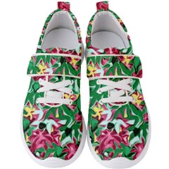 Floral-abstract Men s Velcro Strap Shoes by PollyParadise