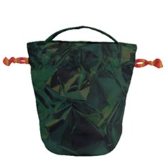 Sea Green Drawstring Bucket Bag by LW323