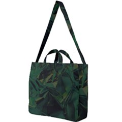 Sea Green Square Shoulder Tote Bag