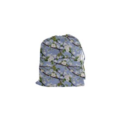 Pear Branch With Flowers Drawstring Pouch (xs) by SychEva