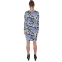 Pear Branch With Flowers Asymmetric Cut-Out Shift Dress View2