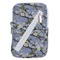 Pear Branch With Flowers Belt Pouch Bag (large) by SychEva