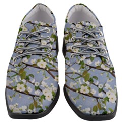 Pear Branch With Flowers Women Heeled Oxford Shoes by SychEva