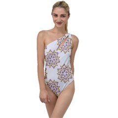 Flowers Pattern To One Side Swimsuit by UniqueThings