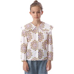 Flowers Pattern Kids  Peter Pan Collar Blouse by UniqueThings