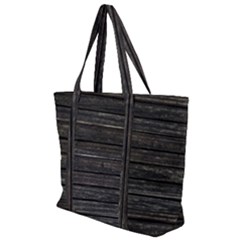 Wooden Linear Geometric Design Zip Up Canvas Bag by dflcprintsclothing