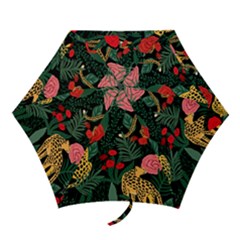 Leopardrose Mini Folding Umbrellas by PollyParadise