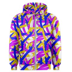 Colored Stripes Men s Zipper Hoodie by UniqueThings
