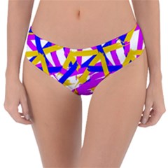 Colored Stripes Reversible Classic Bikini Bottoms by UniqueThings