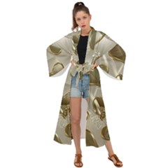   Golden Hearts Maxi Kimono by Galinka