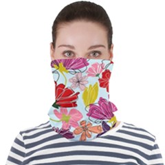 Flower Pattern Face Seamless Bandana (adult)