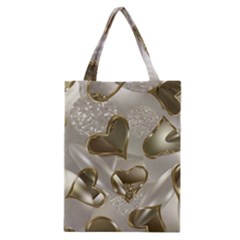   Golden Hearts Classic Tote Bag by Galinka