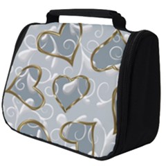  Gold Hearts Full Print Travel Pouch (big) by Galinka