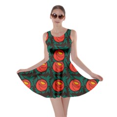 Rose Ornament Skater Dress by SychEva