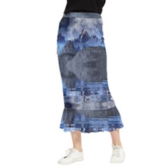 Bluemountains Maxi Fishtail Chiffon Skirt by LW323