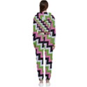 Pink Green and Black Zig Zag Cropped Zip Up Lounge Set View2