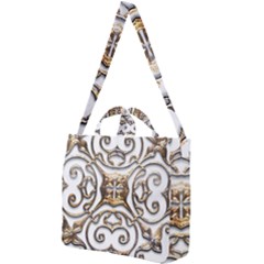 Gold Design Square Shoulder Tote Bag